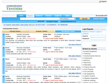 Tablet Screenshot of andhrapradeshtenders.com